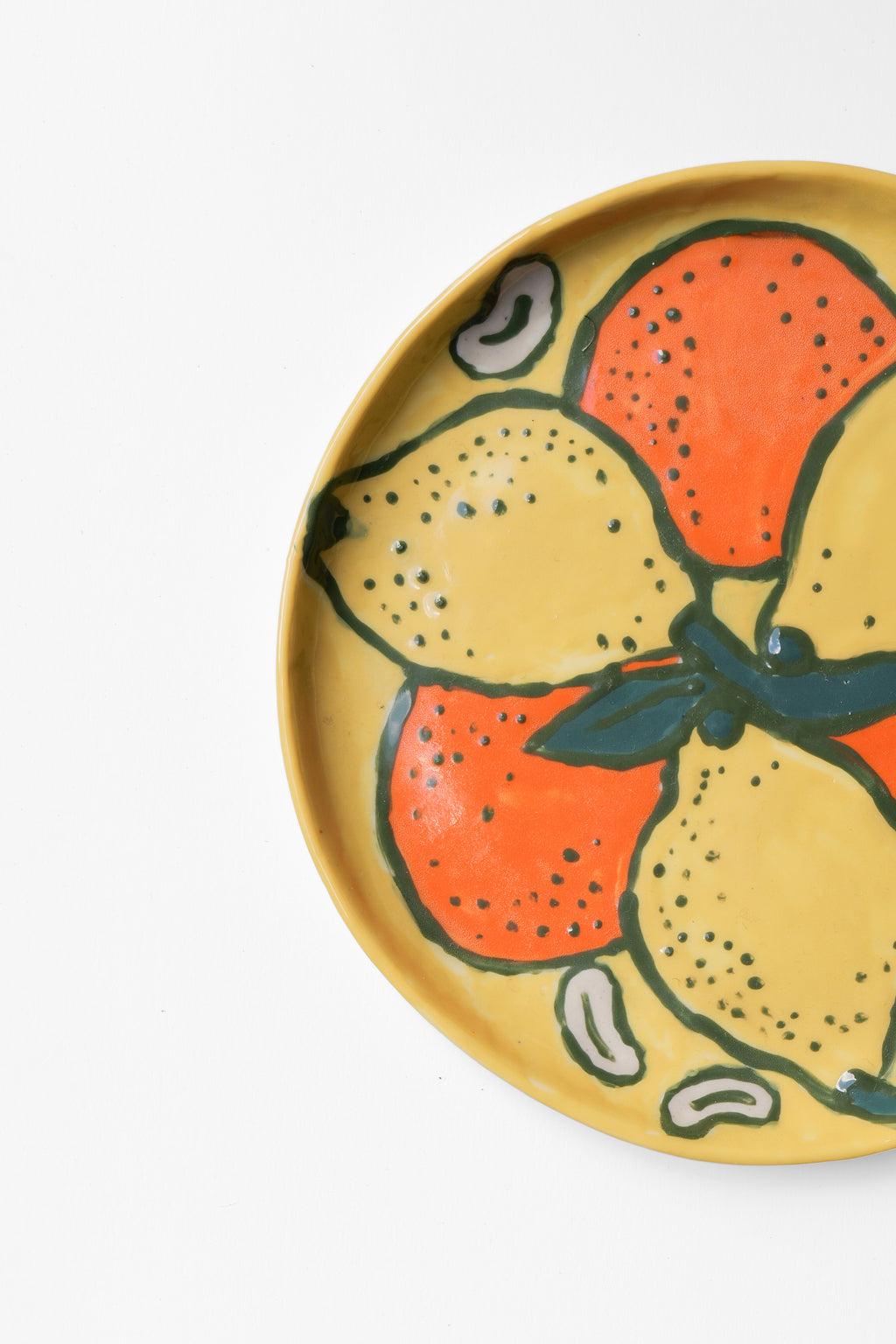 Petite Assiette Citron Clémentine Noix de Cajou