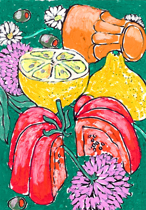 Affiche A3 Tomate Citron Pâquerette