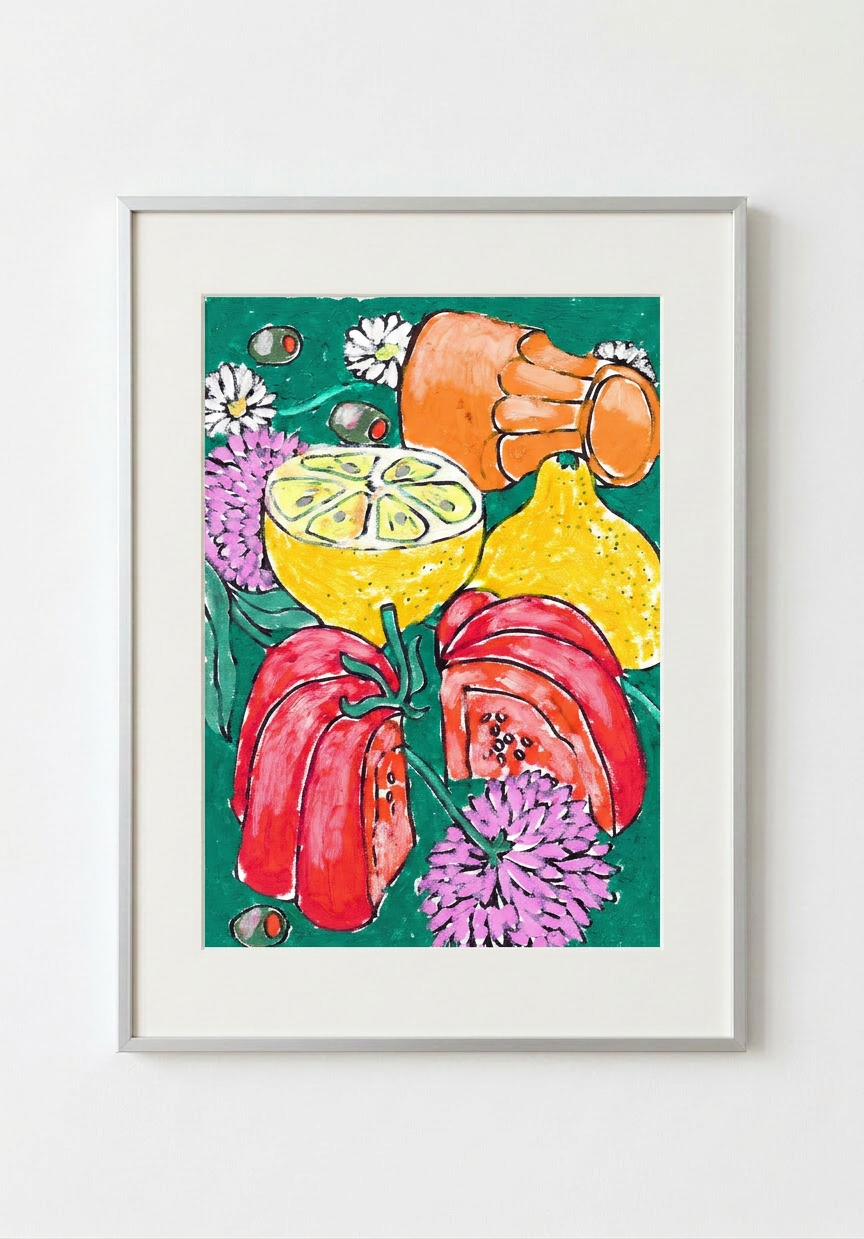 Affiche A3 Tomate Citron Pâquerette